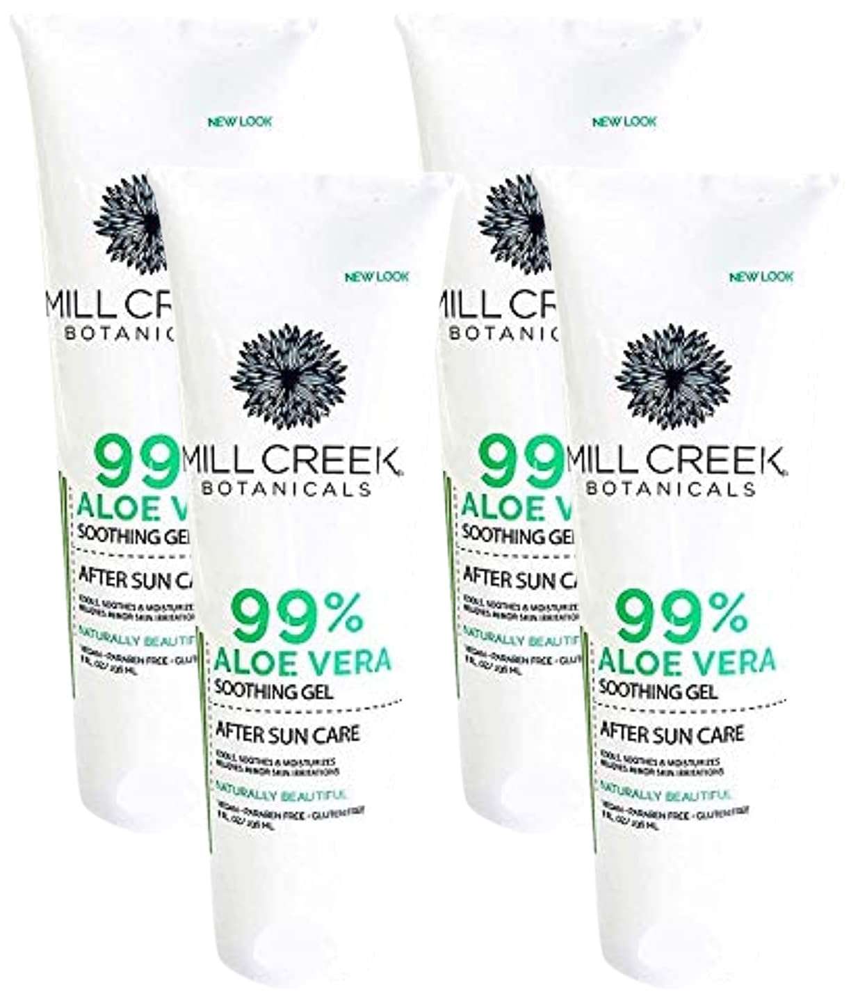 MILL CREEK Aloe Vera Gel, 8 Ounce (Pack of 4) 1