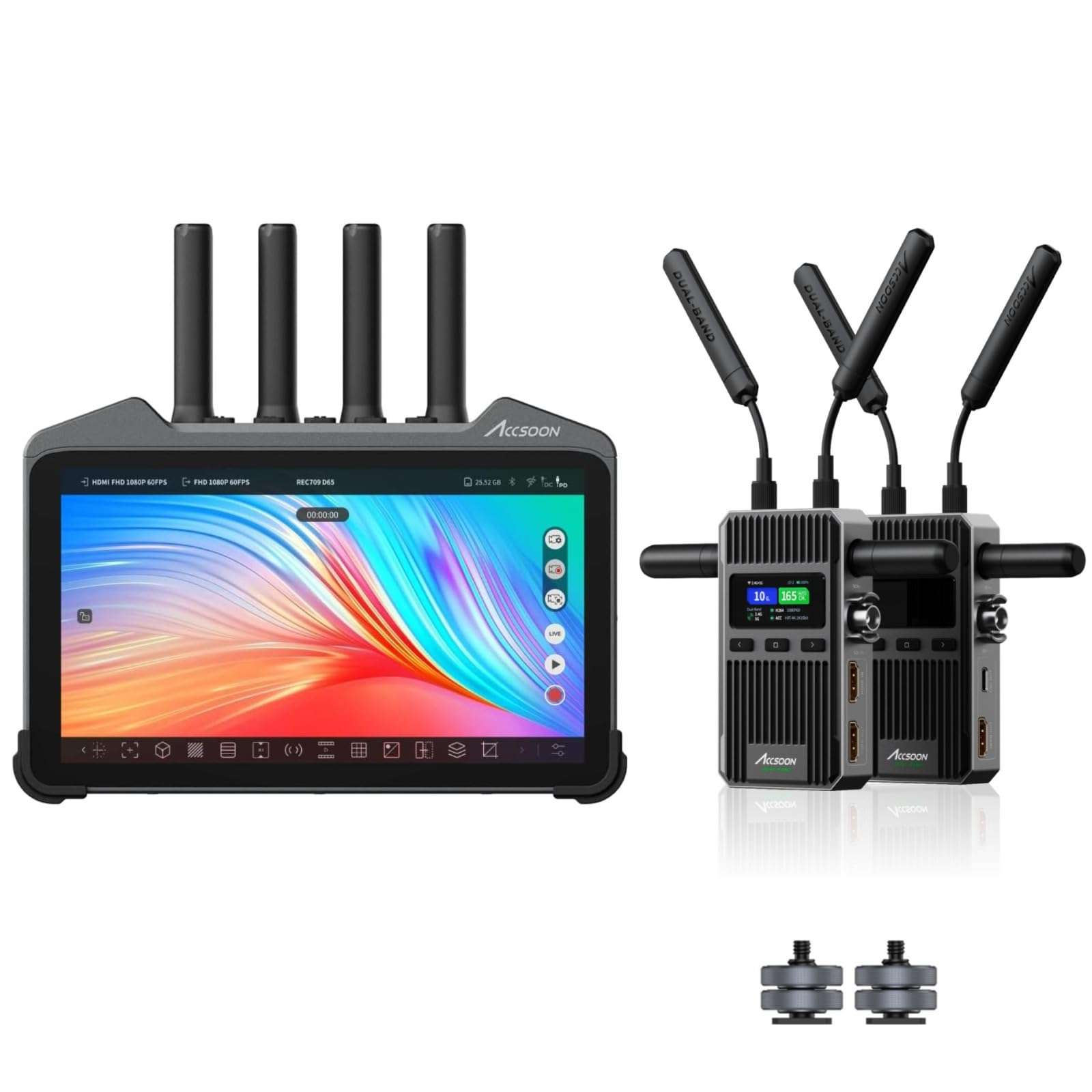 Accsoon CineView M7 Pro Wireless Transmitter Receiver&Monitor 3-in-1 7inch 4K60 + CineView 2 SDI Wireless HDMI SDI Transmitter and Receiver 1