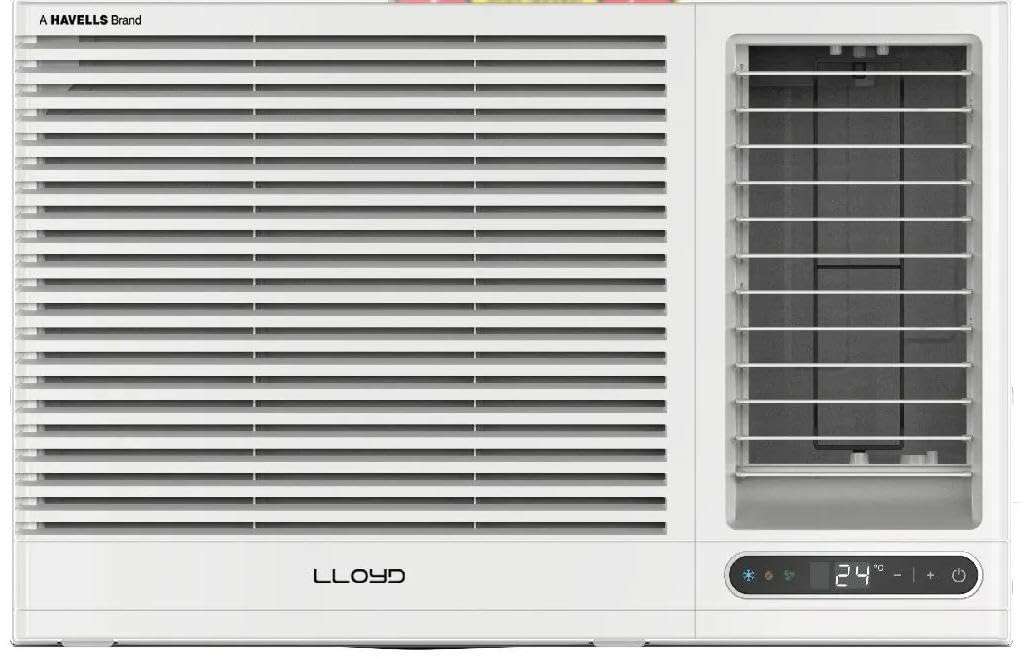 Lloyd 1.5 Ton 3 Star Fixed Speed Window Ac (Copper, White With Silver Deco Strip, GLW18C3YWSEA) 1