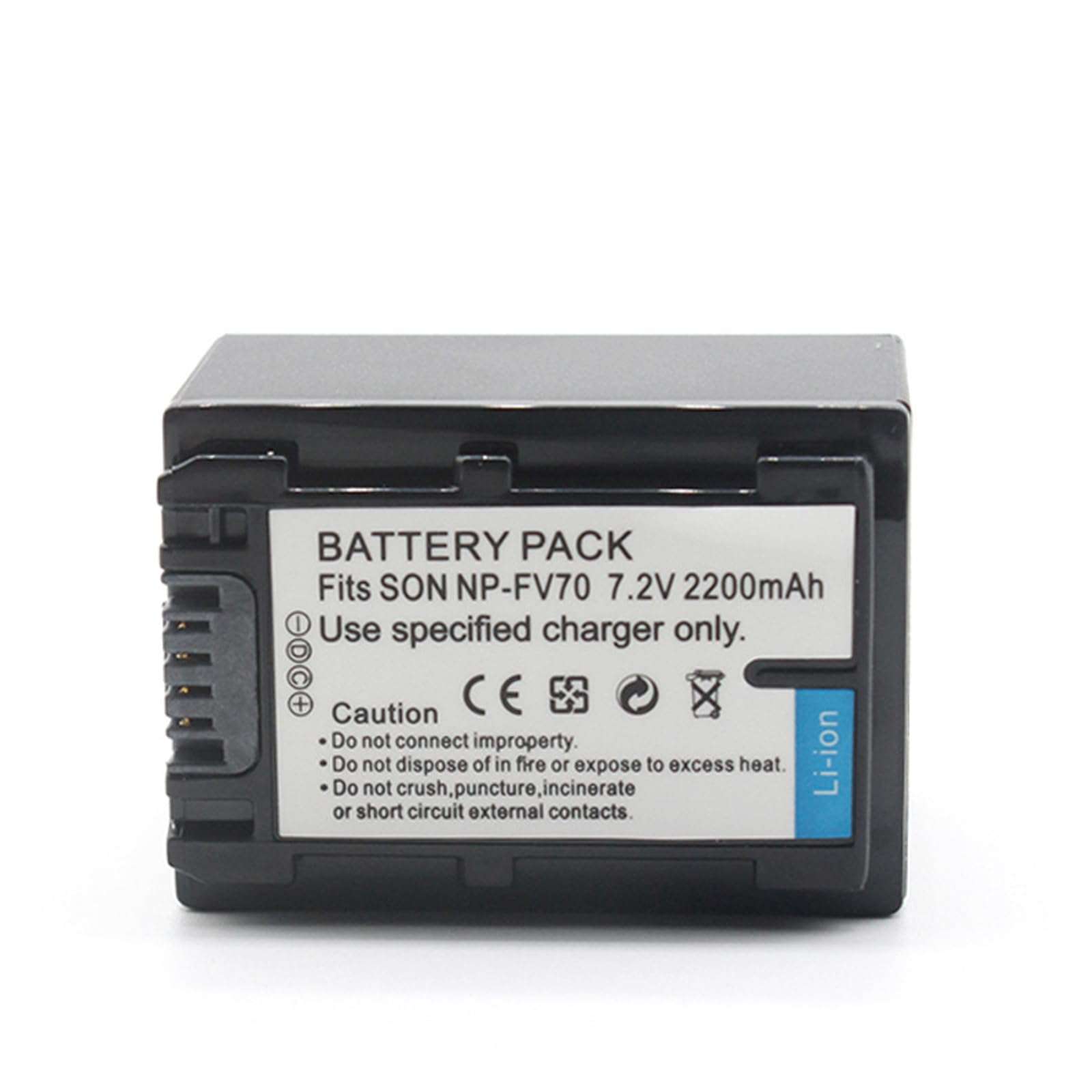 Zsolarigt NP-FV70 Replacement Camera Battery 7.2V 2200mAh for Sony HDR-XR550/E, HDR-XR350/E, HDR-XR150/E，HDR-UX3E, HDR-UX5, HDR-UX5E, HDR-UX7, HDR-UX7E Camera 4