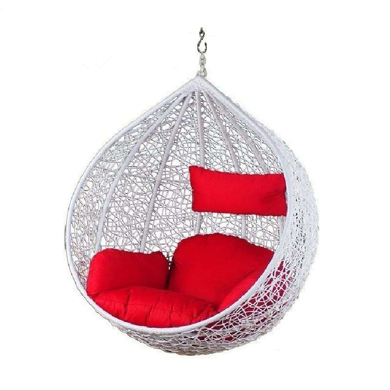 Jhula King Hanging Swing Chair with Cushion & Spring for Garden Outdoor || Indoor || Outdoor || Living Room || Balcony || Garden || Patio || Home Improvement 1