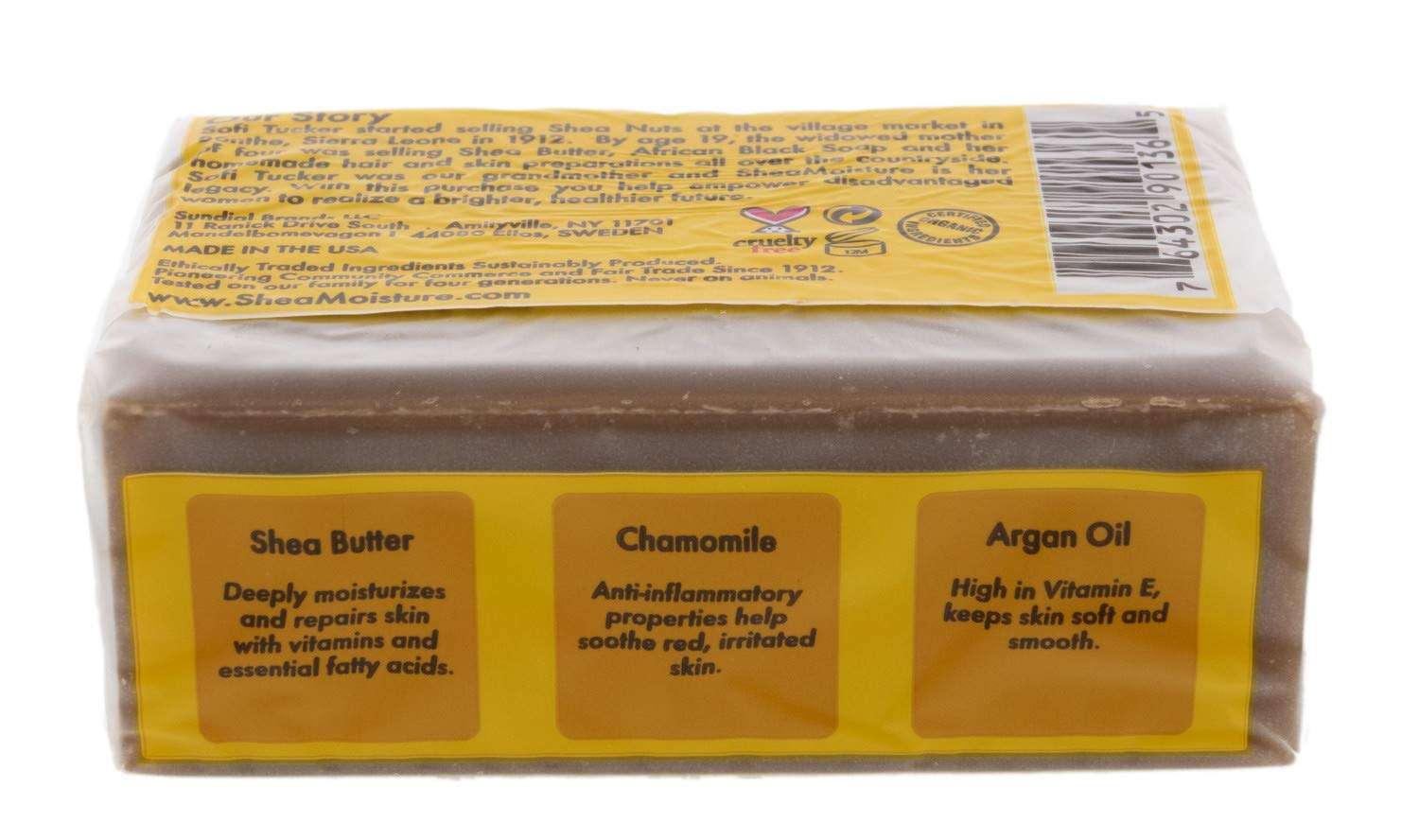 SheaMoisture Raw Shea Chamomile &Argan Oil Baby Eczema Bar Soap | 5oz 3