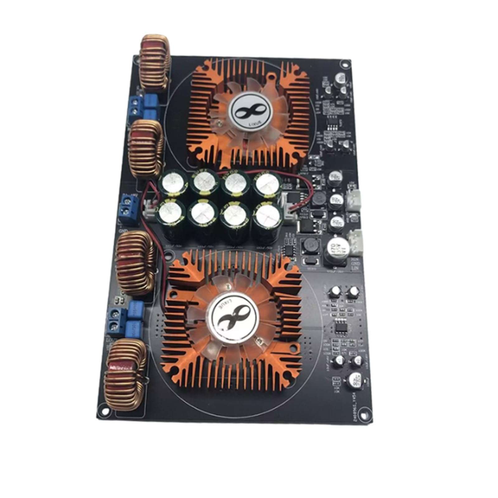 Haoyull Digital Class-D Amplifier Board 600W+600W TPA3255 2.0 annel Fan Cooled for ophiles Home Theater High End Sound 5