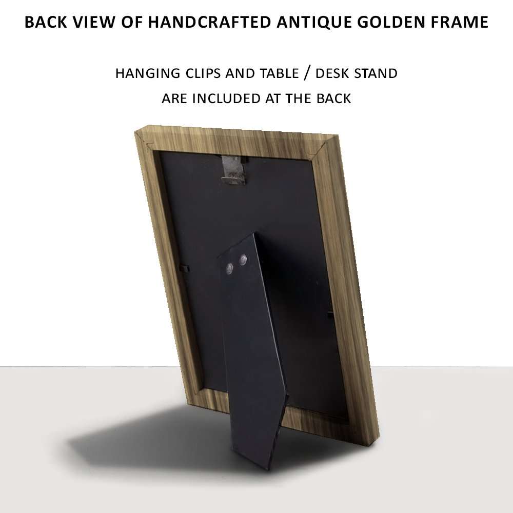ArtzFolio Scary Movie Tabletop Painting Antique Golden Frame 10 x 10 inch (25 x 25 cms) 6