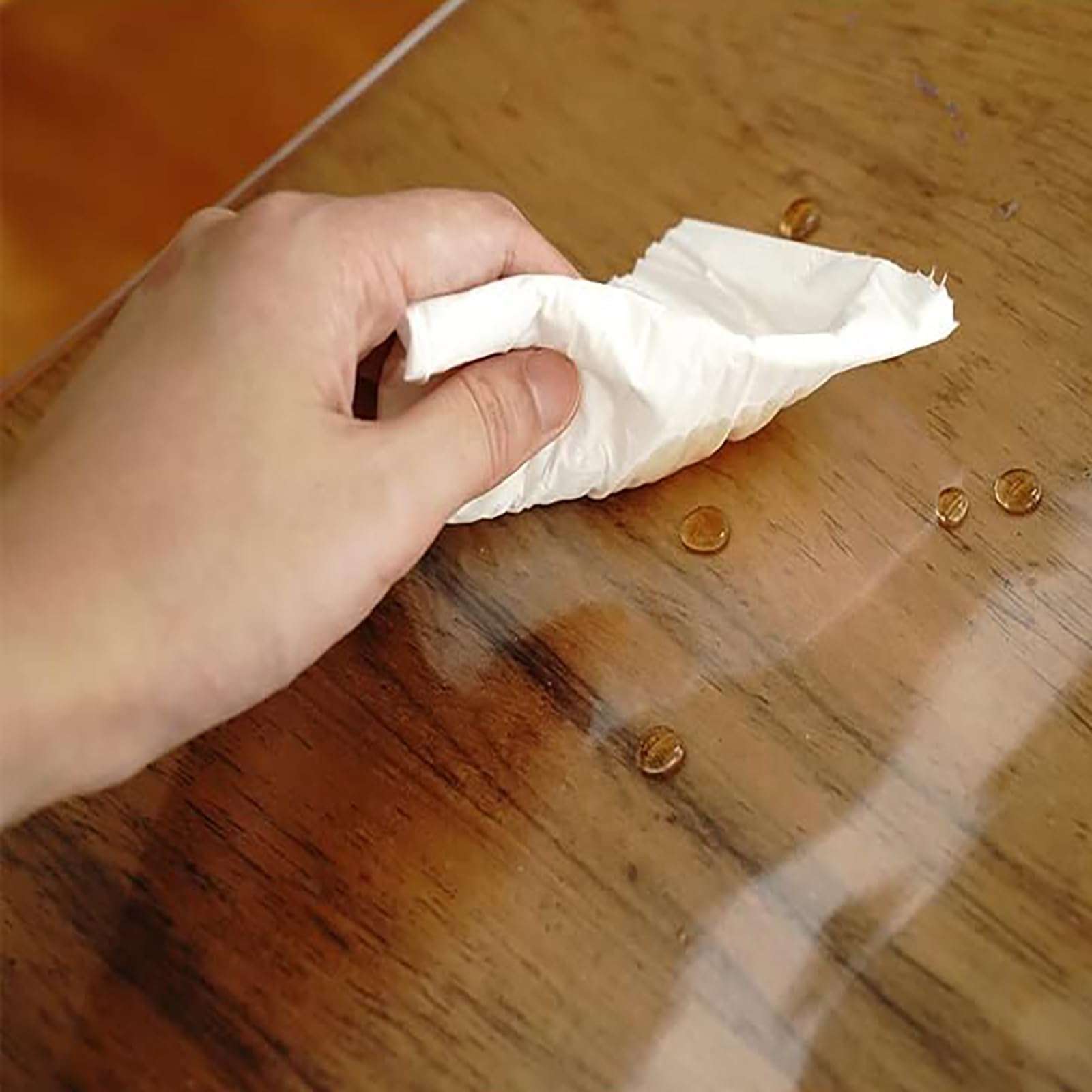 Kate Transparent PVC Reflection Floor Mat - 5x4ft Clear Reflective Photography Backdrop, Durable Table Cover Protector for Studio, Waterproof and Scratch-Resistant Plastic Mat 6