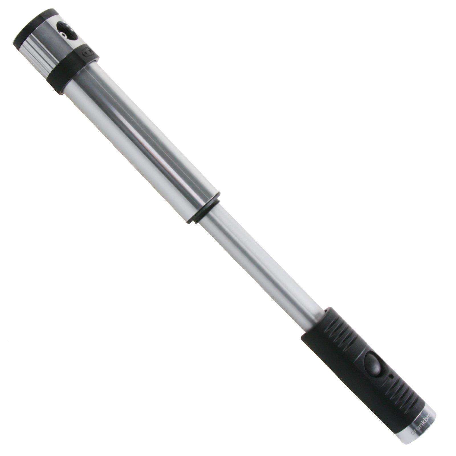 Klic Hand Pump w/Gauge - High Volume/High Pressure, Co2, Portable, Lightweight Bike Hand Pump for Presta and Schrader Valve 3