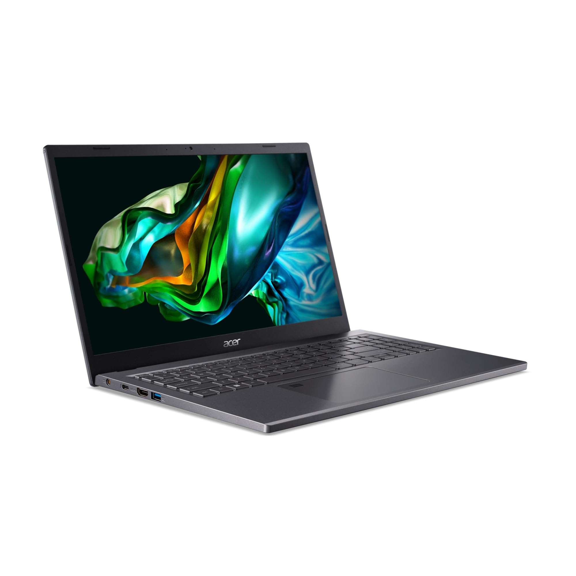 acer Aspire 5 Laptop 2023, Intel 10-Core i5-1335U, 15.6" FHD IPS Display, Intel Iris Xe Graphics, 16GB LPDDR5 4TB SSD, Backlit Keyboard, Thunderbolt 4, HDMI 2.1, Wi-Fi 6E, Win10 Pro, Steel Gray 3