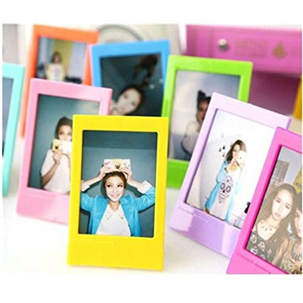 CLOVER 9 in 1 Accessory Bundle Set for Fujifilm Instax Mini 8 9 Camera : Owl Case Bag + Album + Close-up Lens + Color Filter + Sticker Borders + Wall Hang Frame + Film Frame + Corner Sticker (Pink) 6