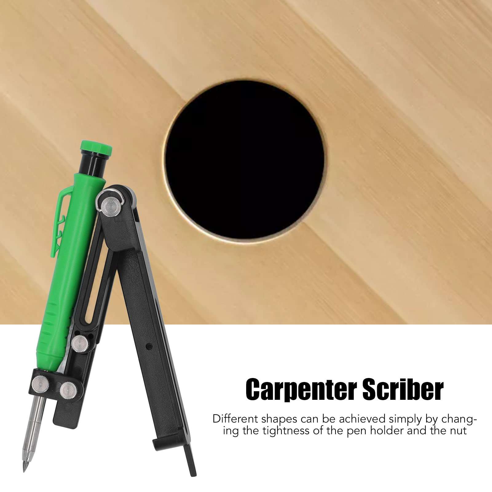 Multifunction Scribe Pencil, Easy To Use 4 Modes Line Maker Measuring Tool Adjustable Various Application for Carpet for Home Improvement 6