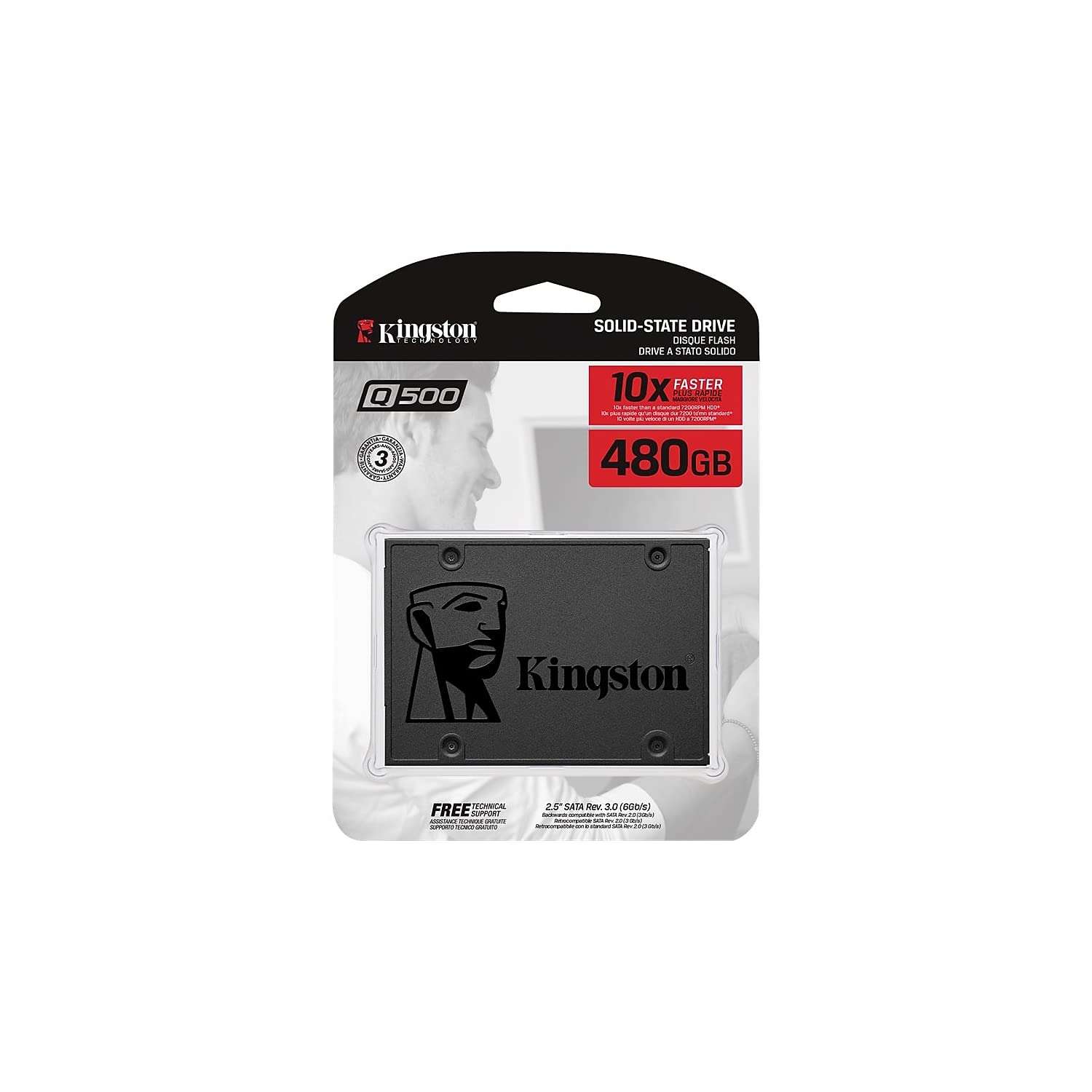 Kingston SQ500S37/480G 480GB Q500 SATA3 2.5 SSD 4