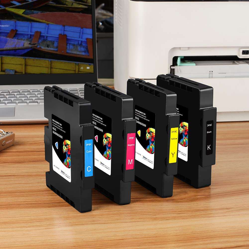 Xcinkjet Sublimation Ink Cartridge Compatible for Sawgrass Virtuoso SG400 SG 800 Printer (1 Black, 1 Cyan, 1 Magenta, 1 Yellow, 4-Pack) 3