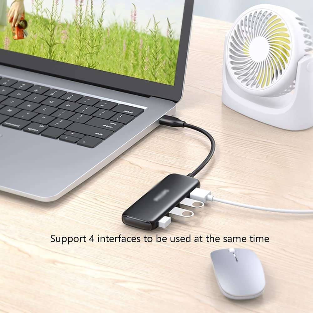 Port Expander USB 3.0 Hub 4 Port USB Extender Docking Station Supports Simultaneous Use for Laptop, USB Flash Drives, and Mobile HDD USB Splitter (Length : 1M) 2