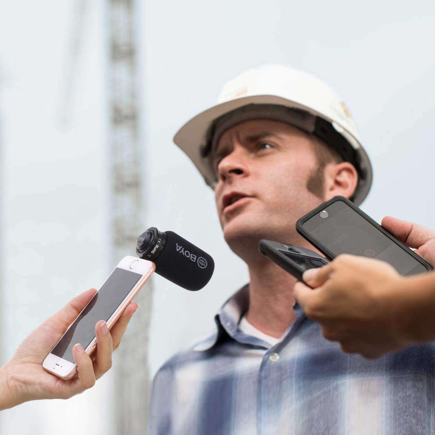 BOYA iPhone Directional Microphone Lightning, Digital Cardioid MFI Lightning Mic with Superb Sound for iPhone 11 x 8 7 7plus iPad iPod Touch iOS Recording YouTube Video Vblog Livestream 4