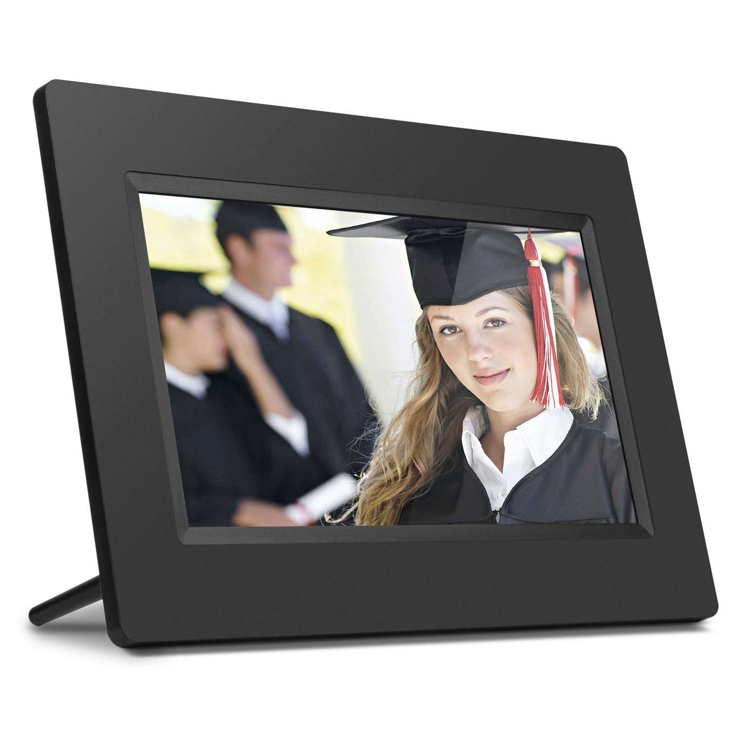 Aluratek 7 Inch LCD Digital Photo Frame with Auto Slideshow Using USB & SD/SDHC (ADPF07SF) – Black 1