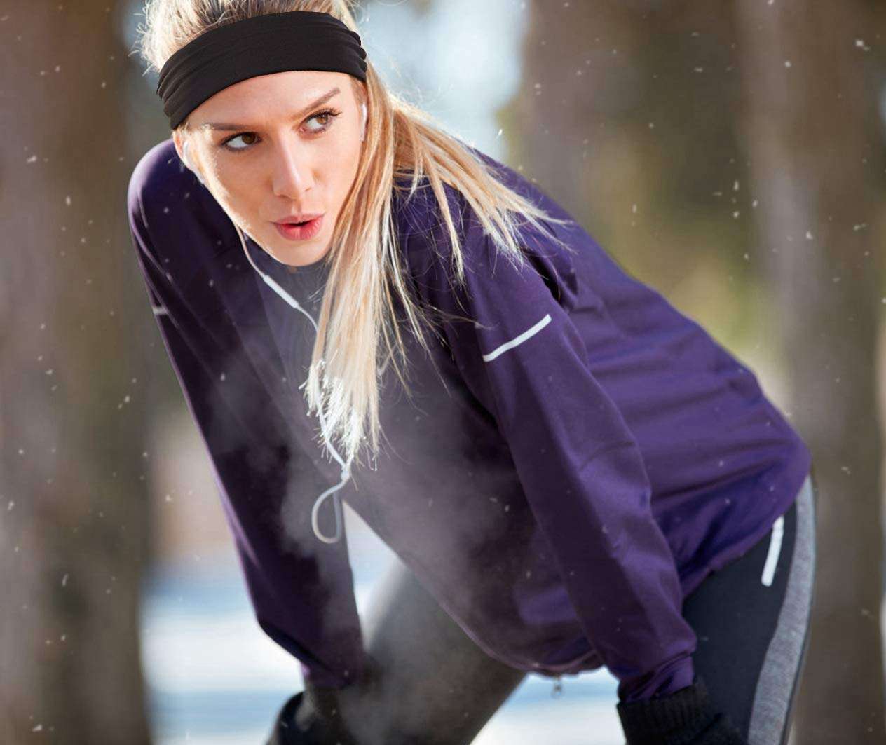 Heathyoga Non-Slip Headbands for Women-Silicone Grippy Headbands & Sweat Bands Headbands for Workout, Running, Gym, Yoga, Bike Helmet Friendly,Performance Stretch& Moisture Wicking 6