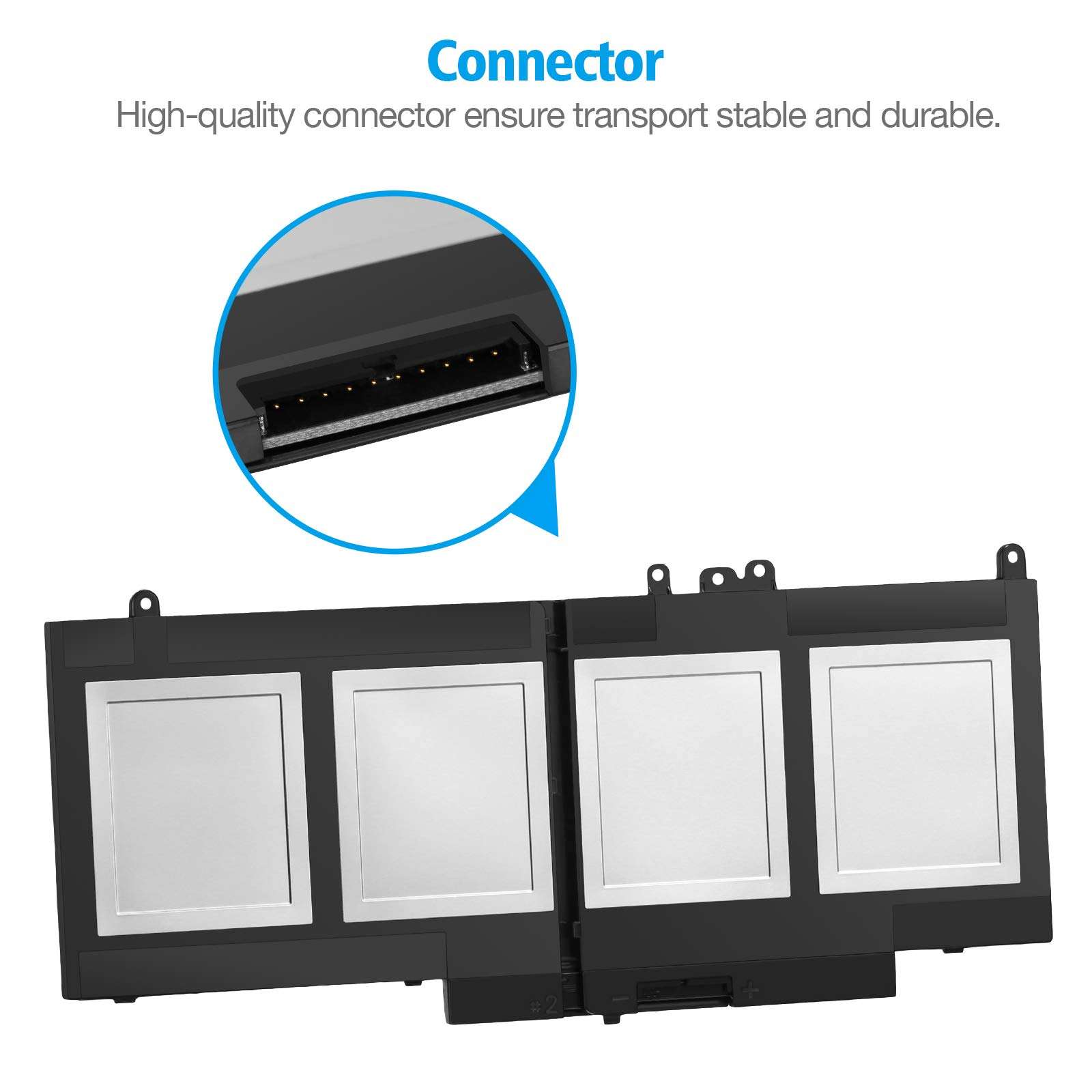 SALEAPS 6MT4T Laptop Battery for Dell Latitude E5570 E5470 Precision 15 3510 M3510 Notebook, Fits 7V69Y TXF9M 79VRK 07V69Y 0HK6DV 079VRK 0TXF9M [7.6V 62Wh] 4