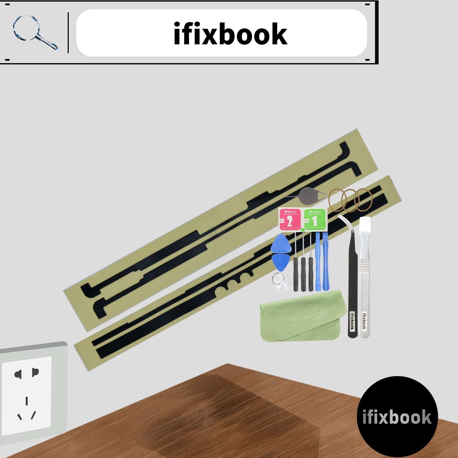 ifixbook LCD Screen Sticker Tape Adhesive Stripe Paper Replacement for Microsoft Surface Pro 5/6/7 4