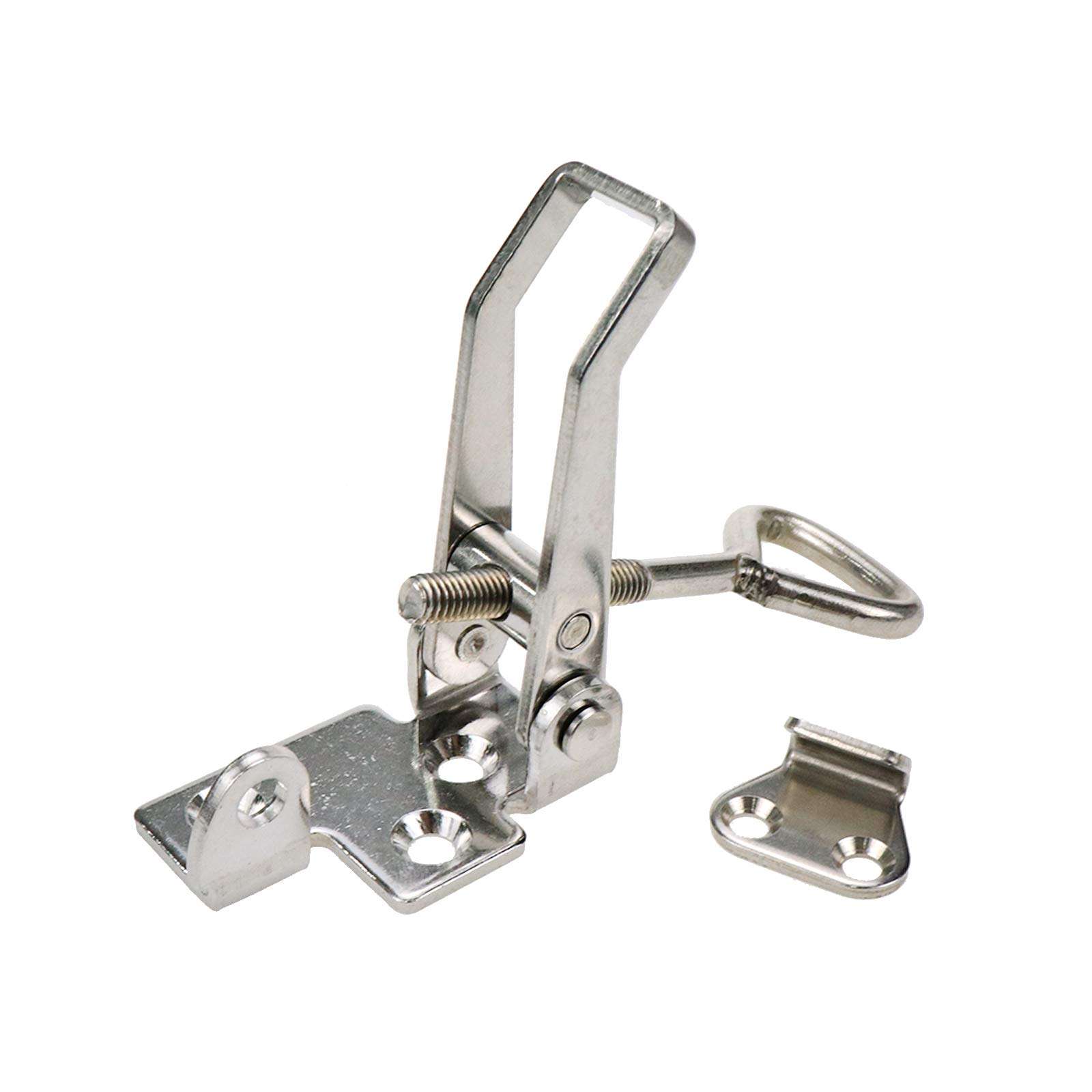 Sscon 4Inch Adjustable Toggle Catch Latch Lock Stainless Steel Cabinet Clamp Hasp 1Pack 5