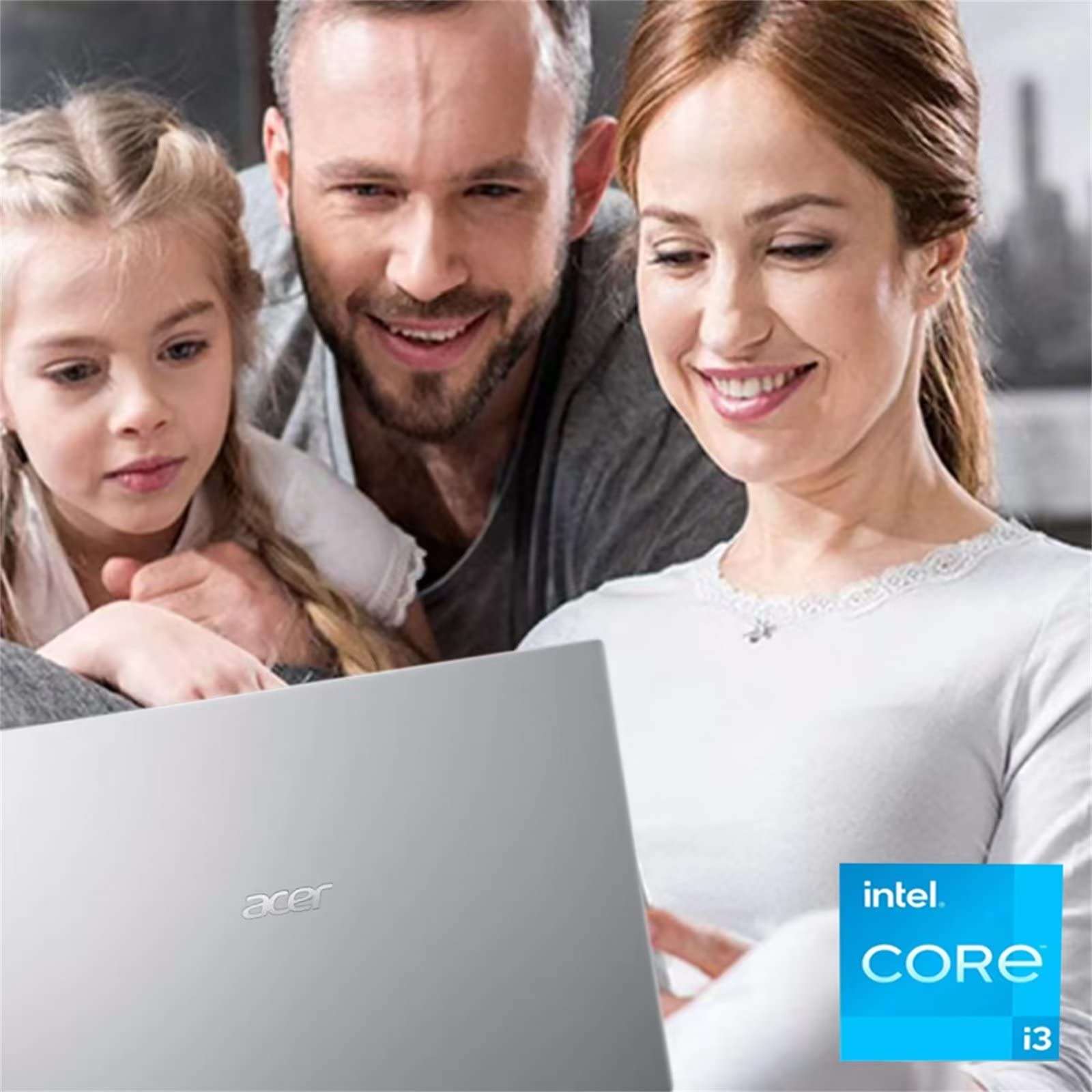 Acer Aspire 3 17.3" HD+ Laptop|Intel Core I3-1115G4|8GB RAM|512GB SSD|11th Gen Intel Core I3|Intel Uhd Graphics|Windows 11 Home|Silver|Webcam Widescreen Display|EAT Mouse Pad 2