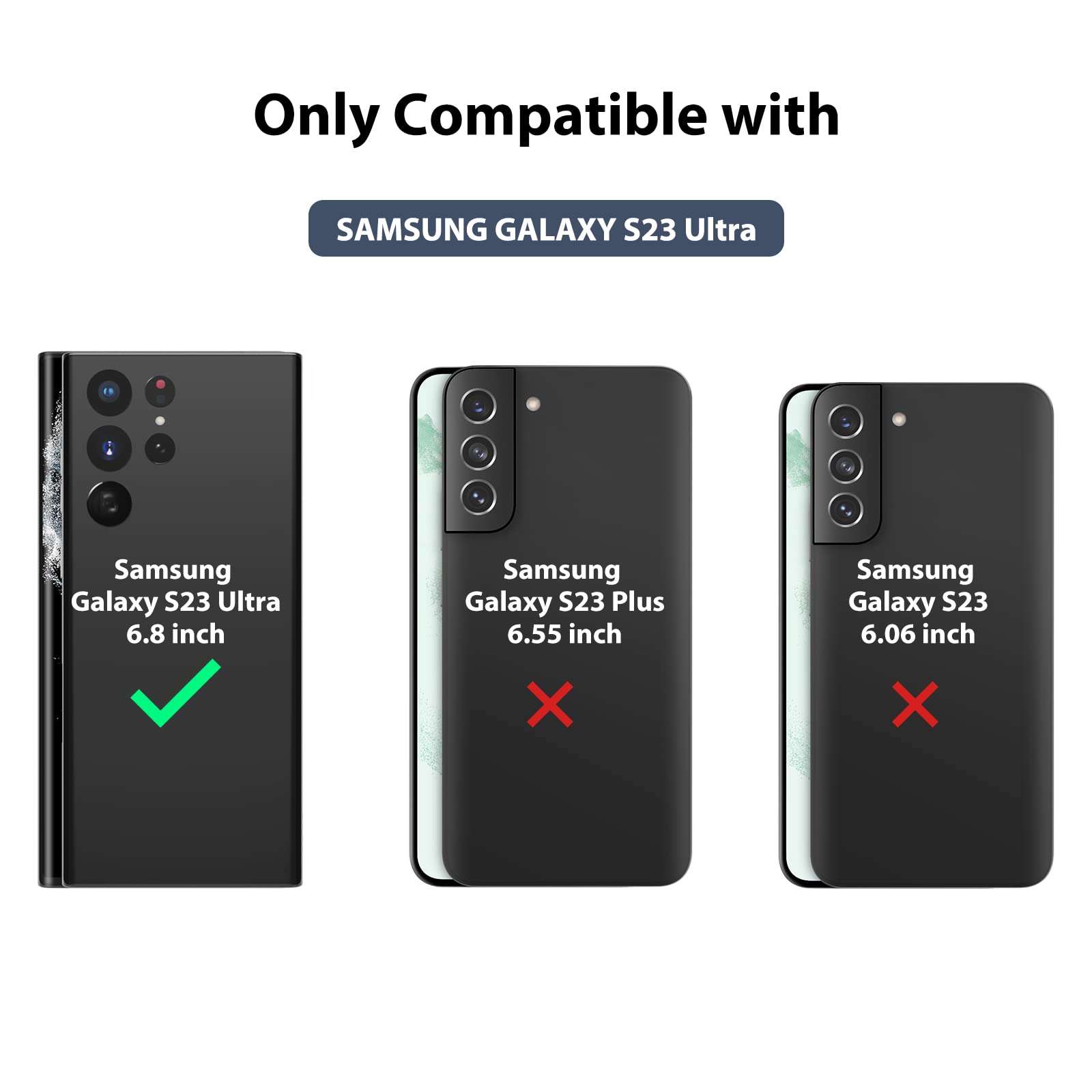 Nillkin for Samsung Galaxy S23 Ultra Wallet Case with Card Holder and Camera Cover, PU Leather Case with Flip Cover, Card Slot, Slide Camera Protection (6.8 inch) - Blue 2