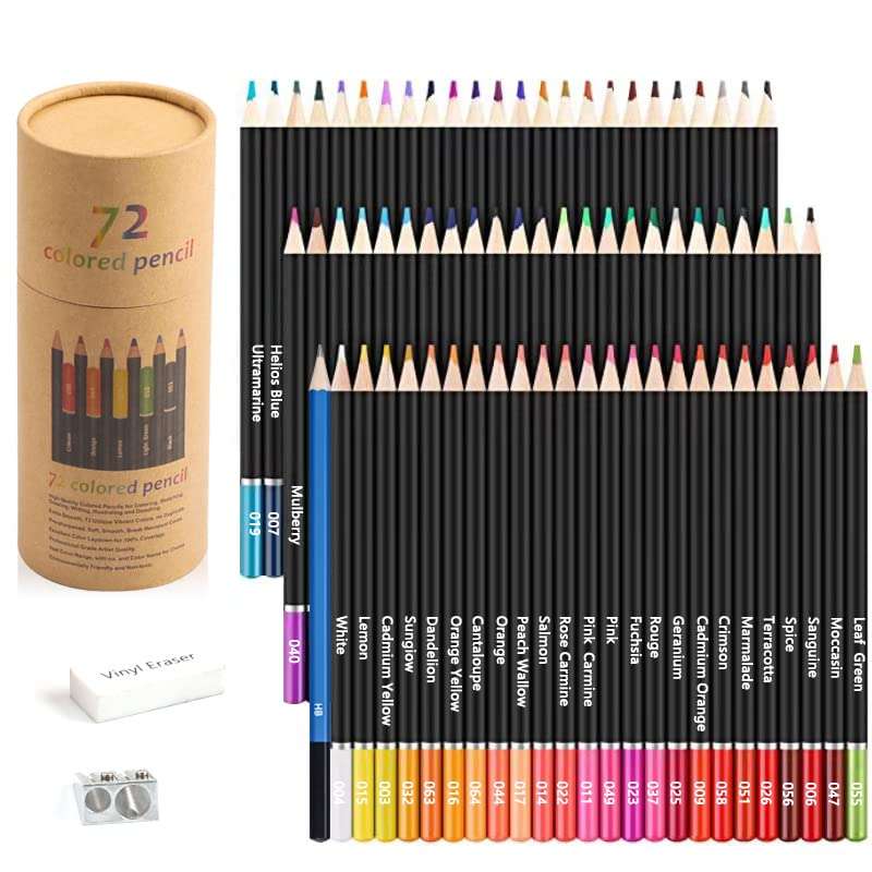 Corslet 110 Pc Sketching Kit Drawing Pencils for Artists Kit with A5 Sketch Book 72 Colour Pencils Set for Coloring Charcoal Pencil Set Supplies for Artist Sketch Pencils Set for Artists Drawing Kit 3