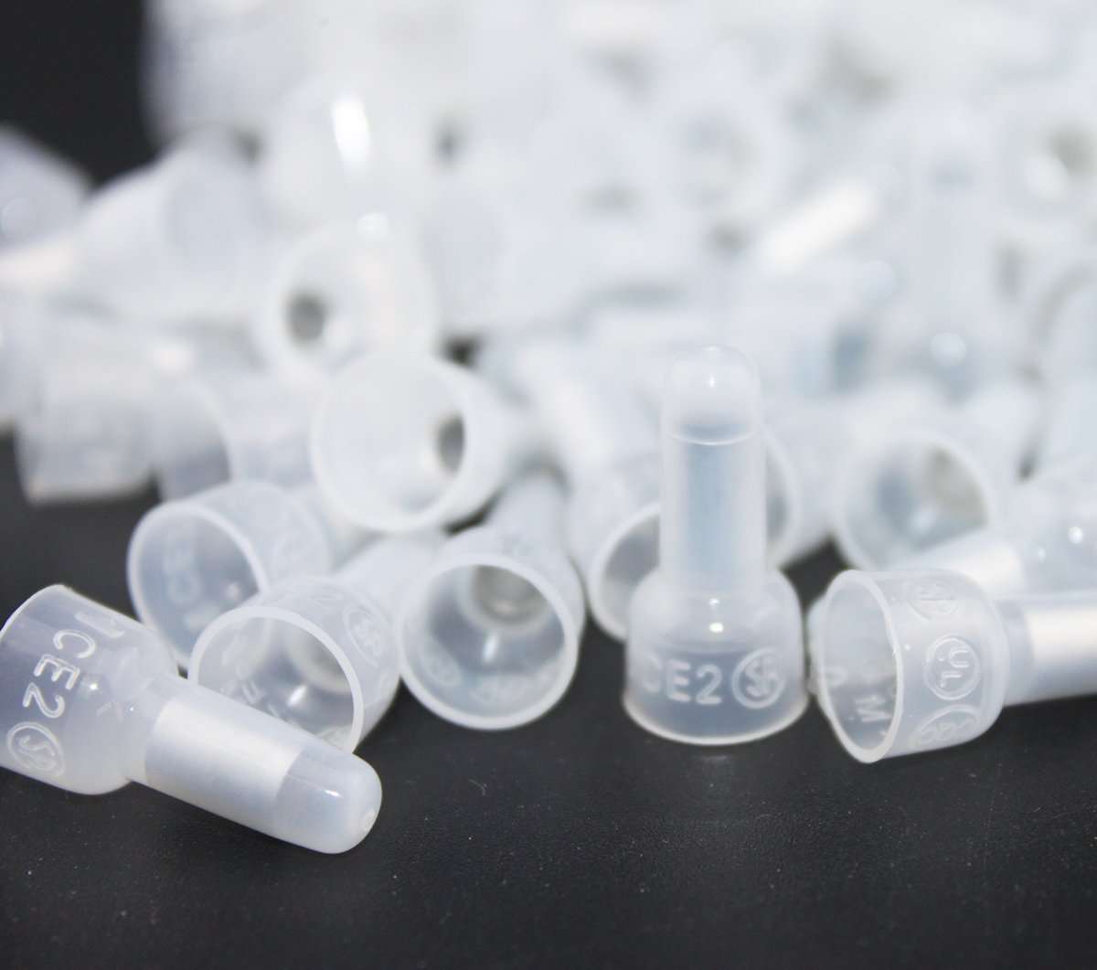 Rextin 1000pcs Transparent CE2 Protective Closed End Wire Crimp Connector Cap (1000pcs) 1