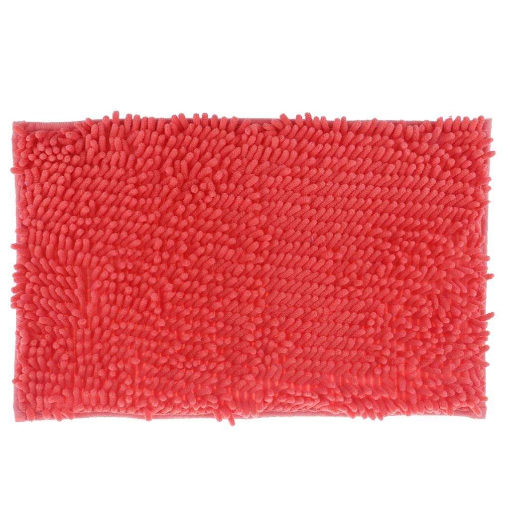 MUNSAR Microfiber Bathroom Kitchen Mat Bath Shower Rug Rectangular Doormat Orange L 6