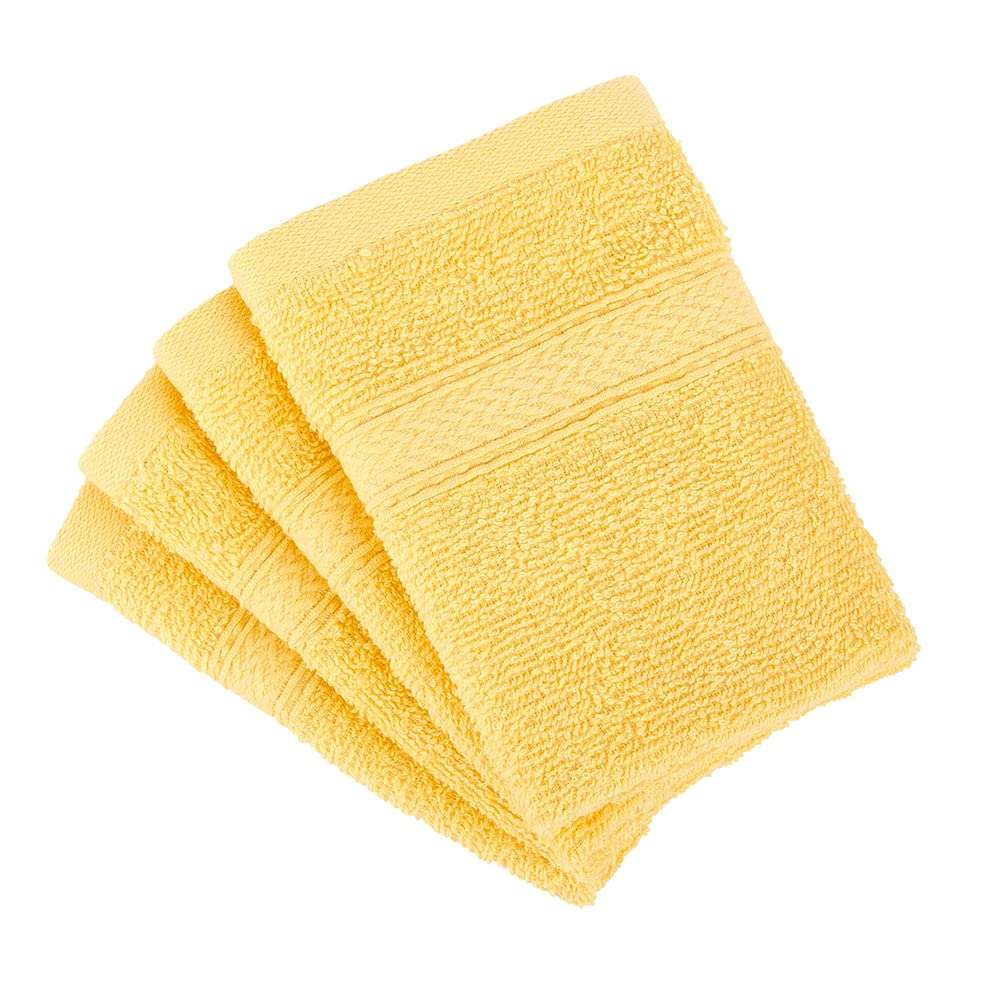 Layers Firenze 100% Cotton 410 GSM Face Towel (Yellow) 3