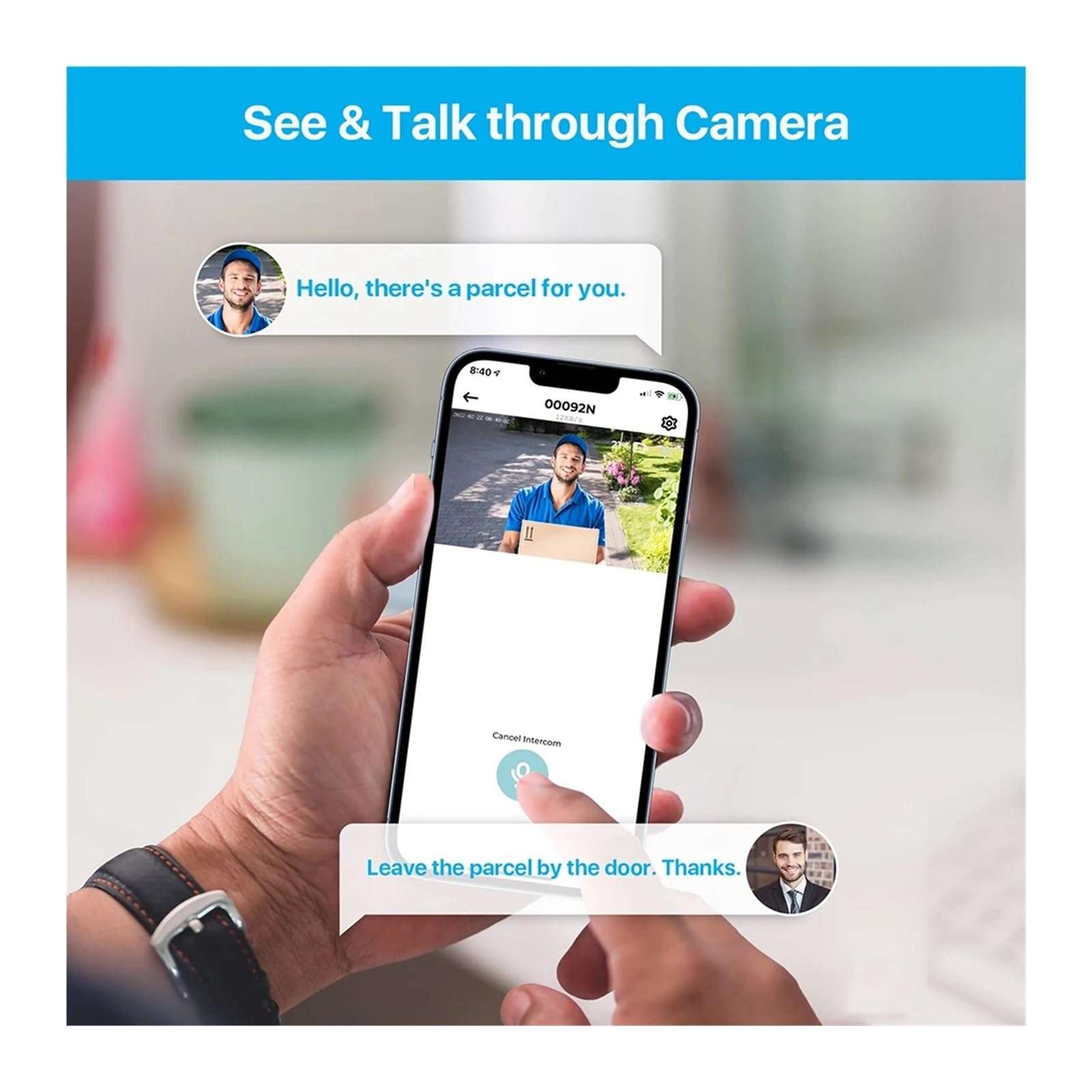 QDVOPHZA 8MP CCTV System 8CH H.265+ 4K Ultra HD PoE NVR Kit 2-Way Audio Spotlight Siren Outdoor Video Surveillance IP Camera Set(None,4 Bullet 4 Dome) 5