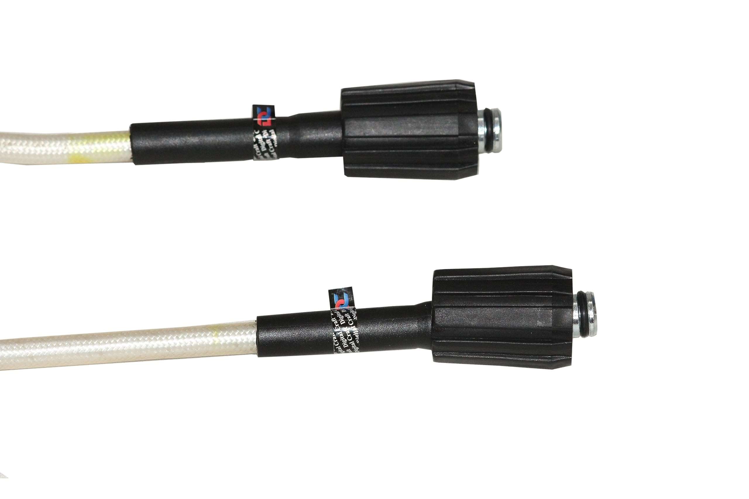 Digital Craft Pressure Washer Hose Pipe 170Bar 2465PSI, M22*1.5 * 14mm High Pressure Washer Hose Spray Water Pressure Washer Pipe 8MTR,Dusting Cloth & Floor Mop,Pressure Washer Gun 4
