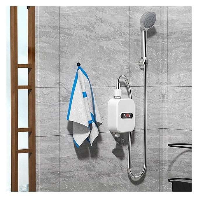 DRUMSTONE ( 16 Years Warranty ) Mini Instant Water Heater – LED Digital Display, IPX4 Waterproof, Tankless Design, Overheating Protection, Quick Heating in 3 Second 4