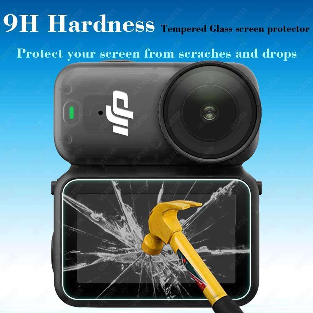 ULBTER Screen Protector for DJI OSMO Nano Camera [3Pack], Tempered Glass Cover 9H Hardness Ultra-Clear Anti-Scrach Anti-Fingerprint Anti-Bubble 4