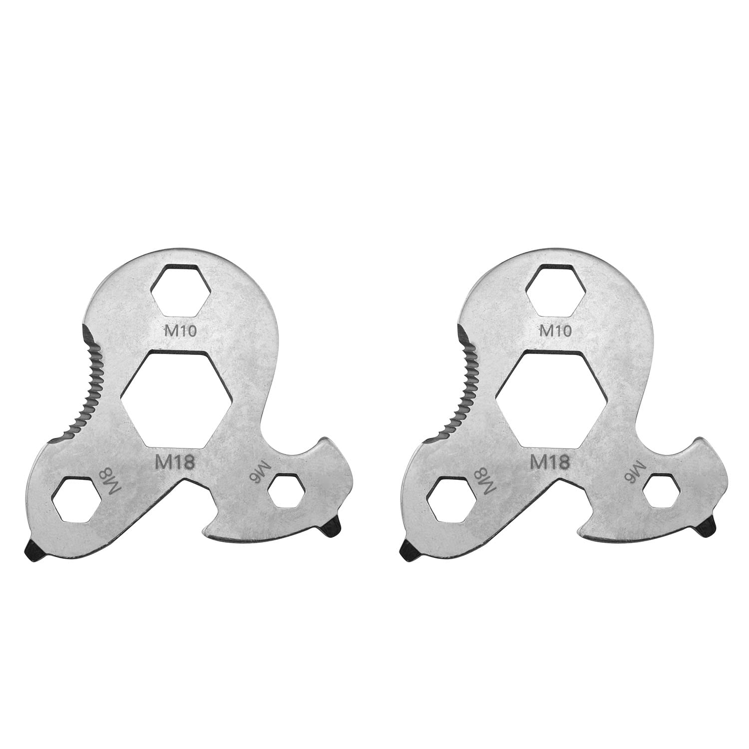 JCBIZ 2pcs Guyline Cord Adjuster Aluminum Alloy Tent Tensioners Camping Rope Tightener Wind Buckle Rope Hook 1