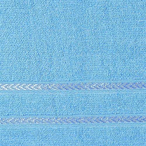 Apurva Creations 100% Cotton Hand Towels Soft & Super Abosrbent for Kitchen, Bathroom Multi Color (Set of 2) 3