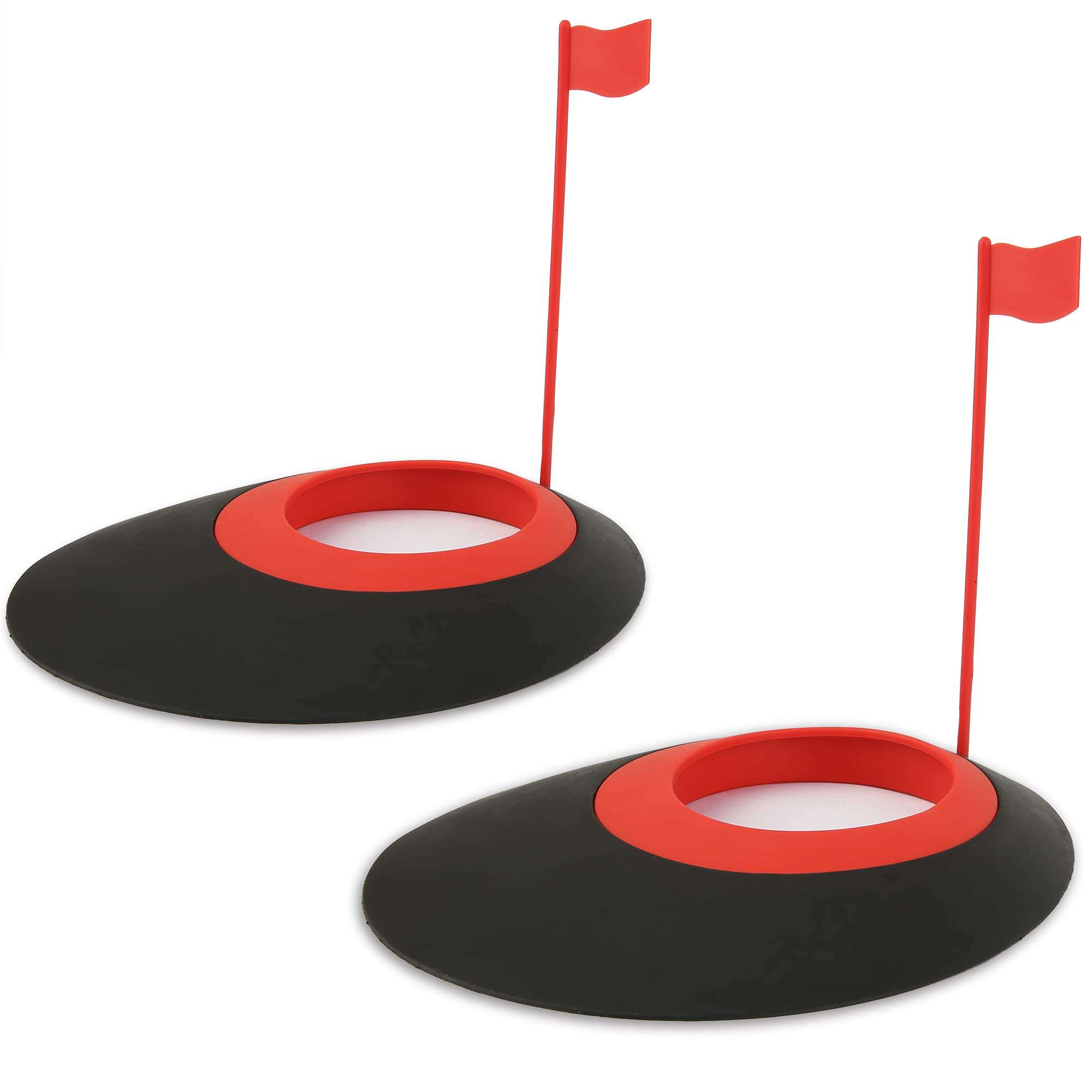 Golf Practice Putting Cup Golf Putter Regulation Cup Putting Green Hole Flag Indoor Outdoor Practice Training Aids (Blue)