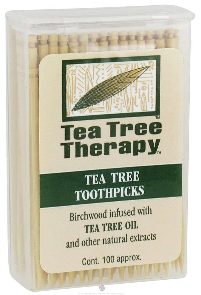 Tea Tree Therapy, Toothpicks Mint Tea Tree, 100 Count