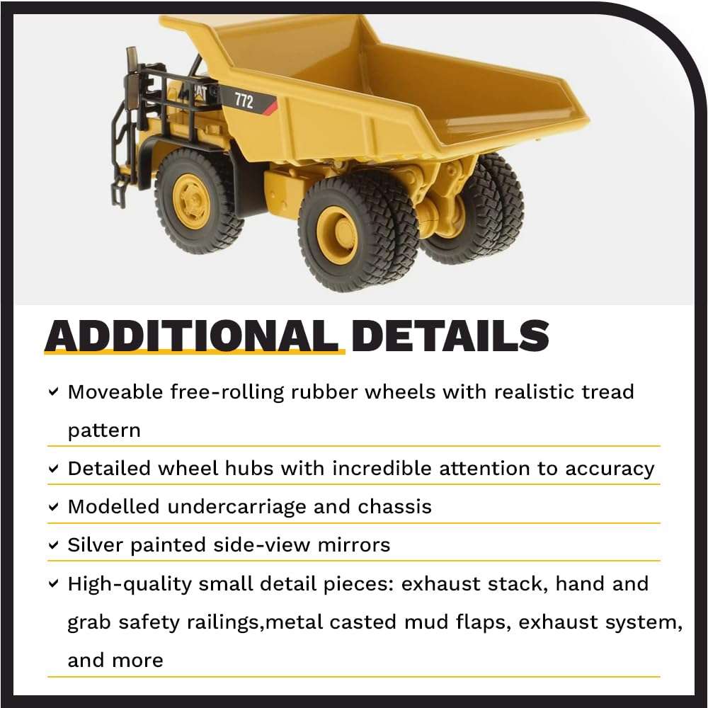 Diecast Masters 1/87 Caterpillar 772 Off-Highway Truck- High Line Series 5