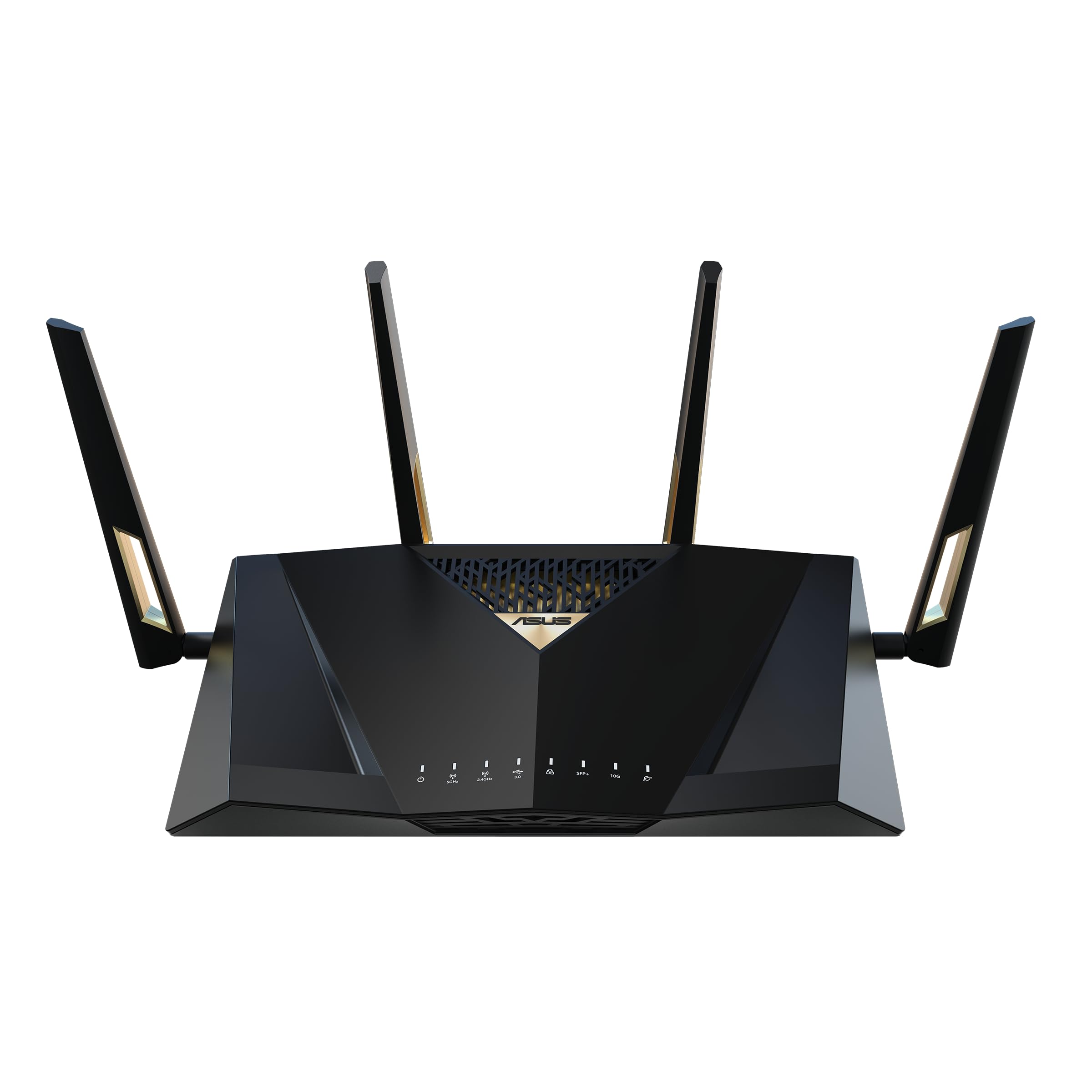 ASUS RT-BE88U Dual-Band WiFi 7 AiMesh Extendable Performance Router, 4K-QAM, MLO, Dual 10G Ports, SFP+, 4X 2.5G Ports, 4X 1G Ports, 34G WAN/LAN Capacity, Network Security, Built-in VPN 1