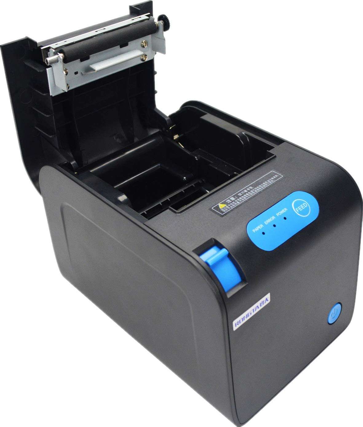 Eyab 80MM POS Thermal Receipt Printer - USB, Serial, Ethernet - Black - 3" - 250mm/sec - ESC/POS Compatible 2
