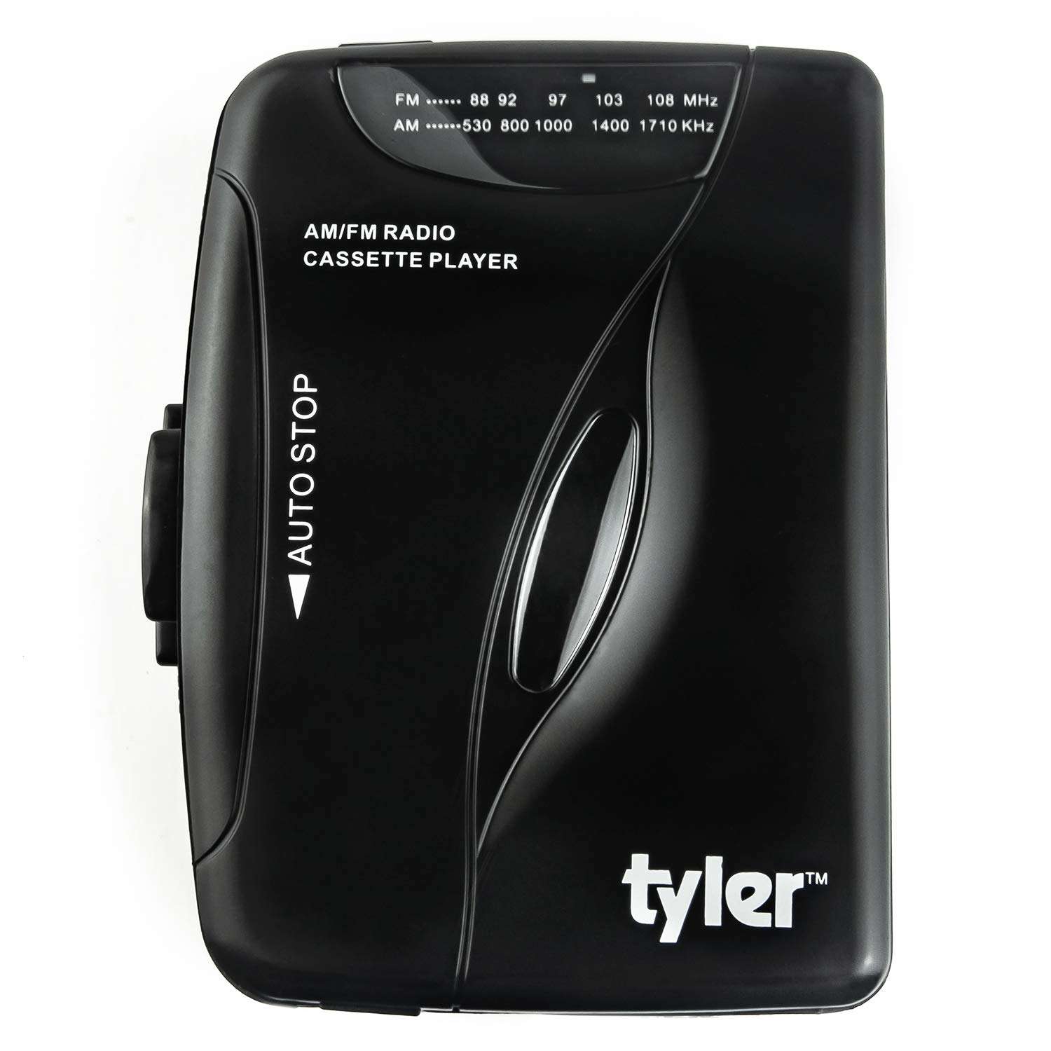 Tyler TCP-02 Portable Stereo Cassette Player - Slim 7 x 5 x 2-Inch Listening Device with Tape Deck and Dual Band AM/FM Radio - Retro-Style Battery-Operated Music Tool with Sport Earbuds and Belt Clip 5