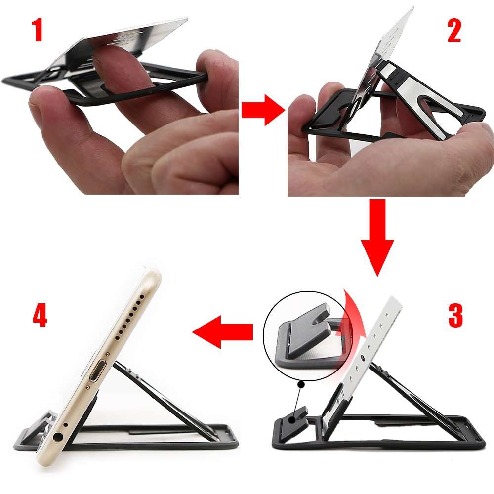 iMangoo for iPhone Kickstand, iPad Mini Kickstand, Multi-Angle Holder Tablet Dock Adjustable Foldable Cradle Portable Desk Stand Fold-up Smartphone Stands Holders for Apple iPhone, iPad, Samsung 6