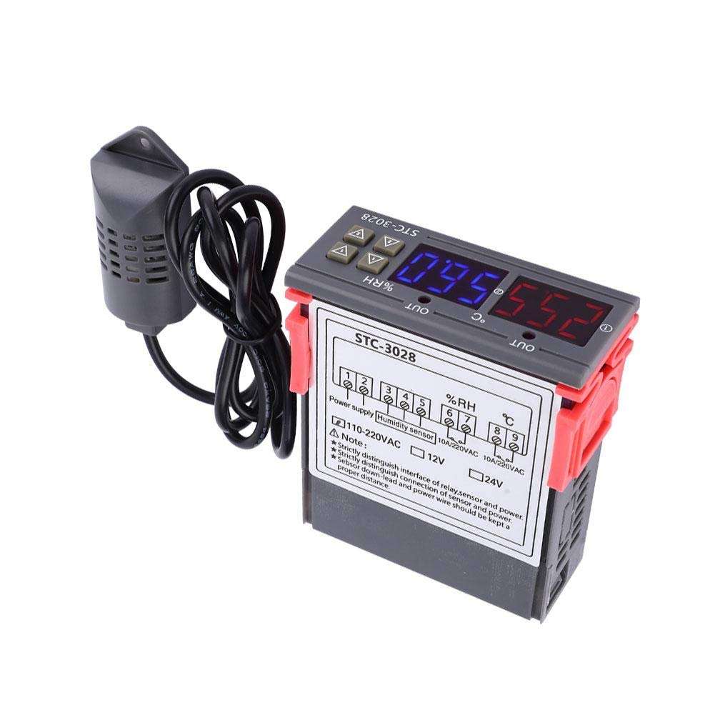 STC-3028 Digital Display Thermostat Temperature Controller Adjustable Thermostat Controller with Integrated Sensor(24V) 5