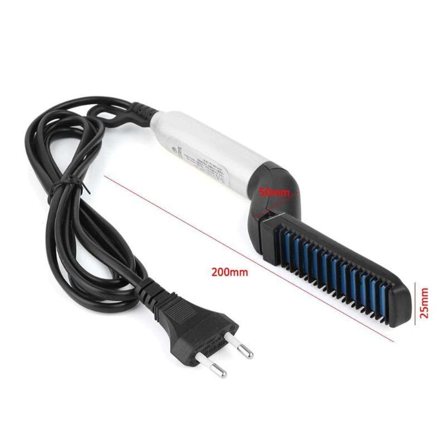 Curly Hair Straightening Comb Curler, Beard Straightener Multifunctional Hair Styler for Men Electric Beard Straightener Massage Hair Comb Beard Comb 6