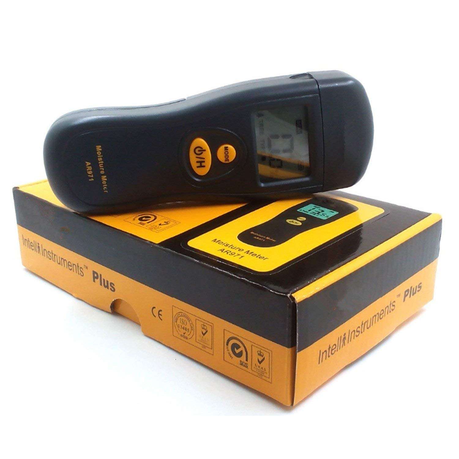 YYONGAO Water Quality Meter, Digital Wood Moisture Meter Timber Moisture Tester Hygrometer Moisture Analyzer Damp Detector Tree humity Meter AR971 5