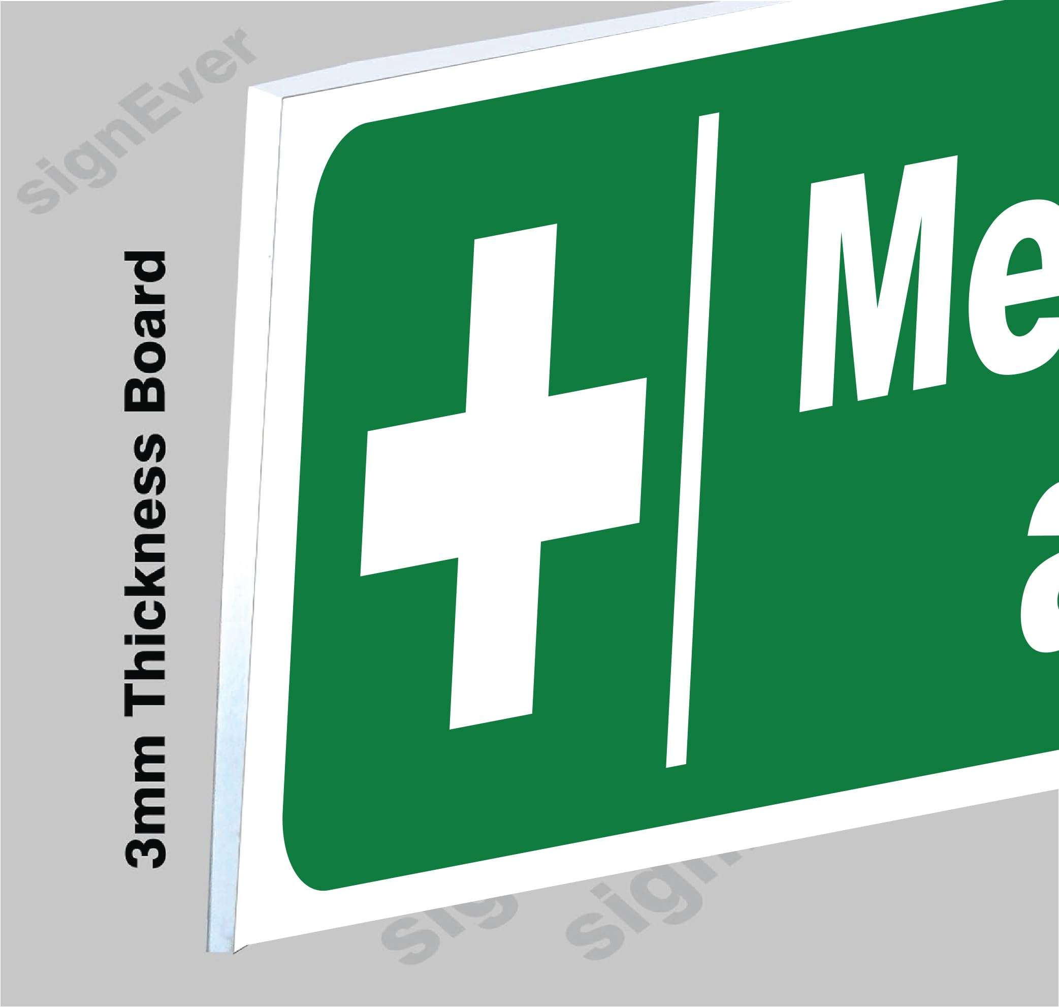 SIGN EVER Medical First Aid Sign Board For Hospital Clinic Bank Office Medical Shop Factory Message Signage No Entry Sign Boards hospital accessories L x H 33 Cm x 10 Cm 3