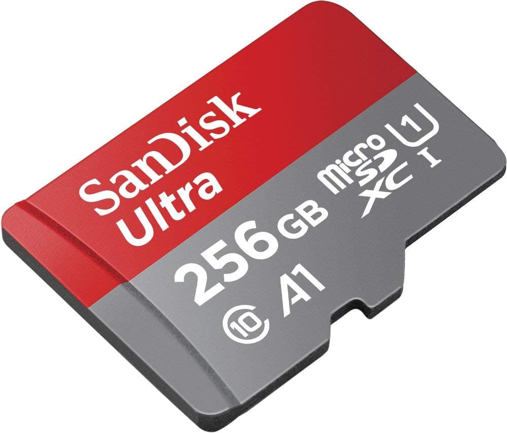 SanDisk Memory Card 256GB Ultra MicroSD Class 10 Works with Xiaomi Redmi Note 9, Xiaomi Redmi 8A Cell Phone (SDSQUA4-256G-GN6MN) Bundle with (1) Everything But Stromboli MicroSDXC & SD Card Reader 4