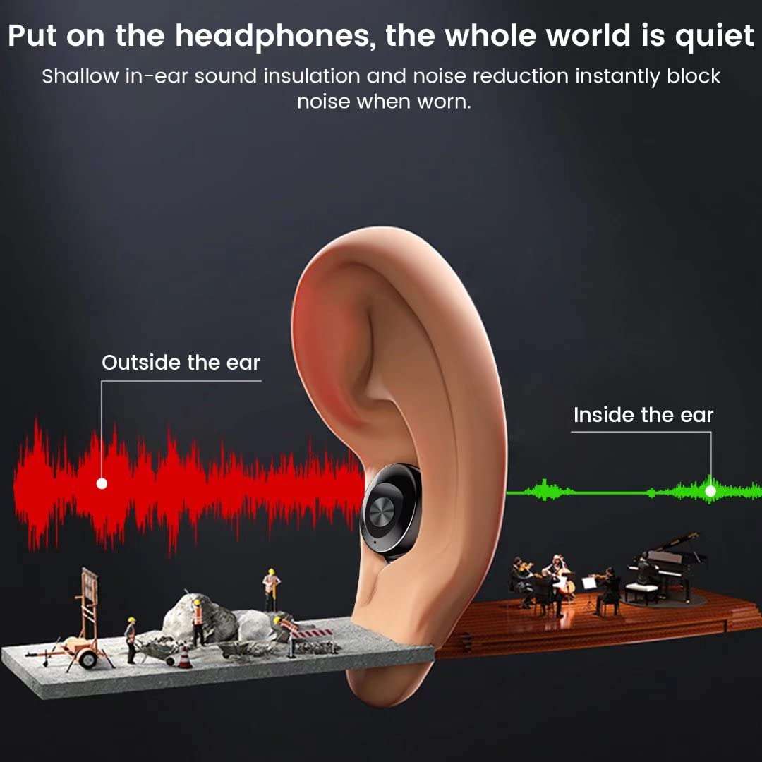 Earbuds Headphones, IPX5 Waterproof Headset, Hi-Fi Stereo in-Ear Earphones for Gym Work 6