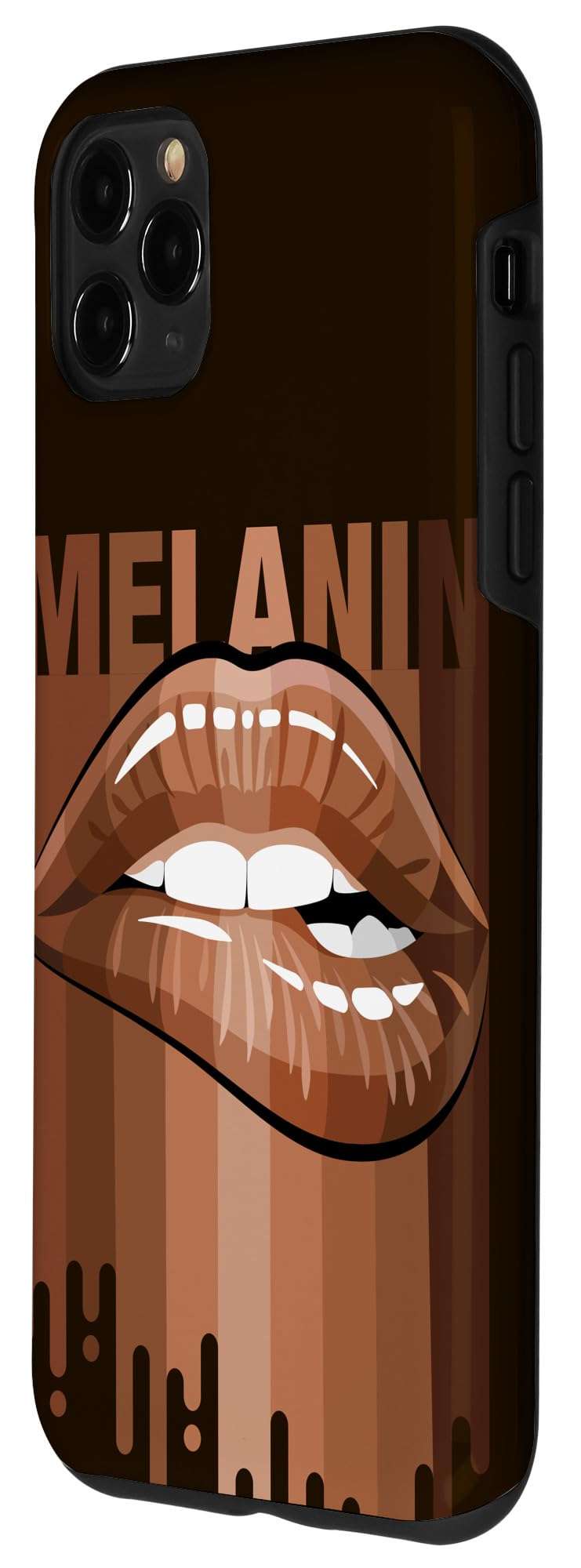 iPhone 11 Pro Max Cool Melanin Girl Lips Graphic Tees, Black Girls Magic Style Case 2