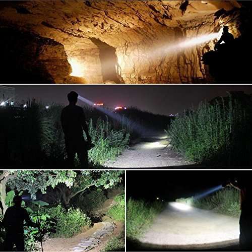 FSI Plastic Rechargeable Flashlight Torch , Black 3