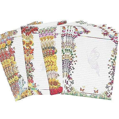 Class Fun A4 One Side ruled Designer Sheets (Pack of 200 Sheets) Project/Assignment/Practical/Homework, One Side Ruled,Mulitcolor 3